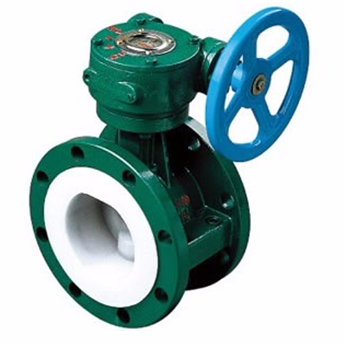 D341F46 Fluorine-lined Flange Butterfly Valve