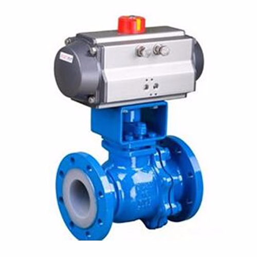 Q641F46Pneumatic lined fluorine ball valve