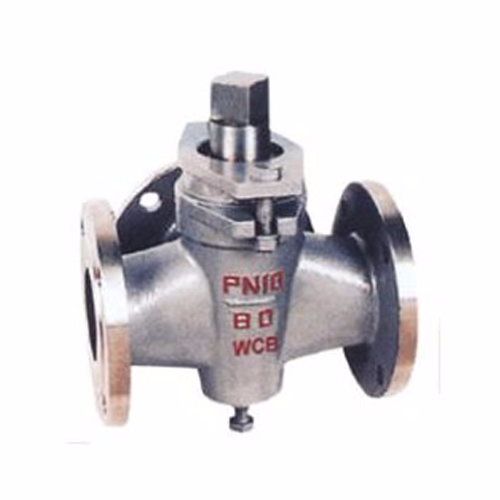 X44W-10C Cast Steel Three-way Flanged Cock Valve