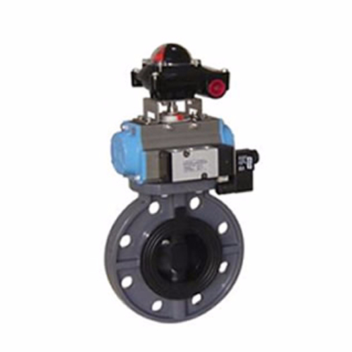 D671S-10 Pneumatic Plastic Butterfly Valve