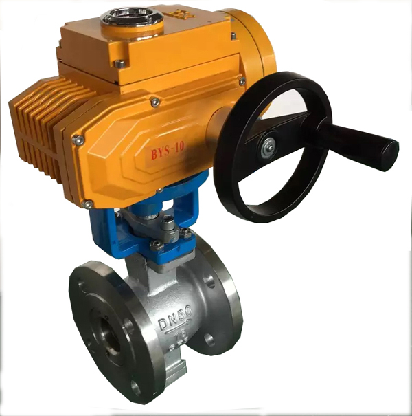 Electric V-type ball valve